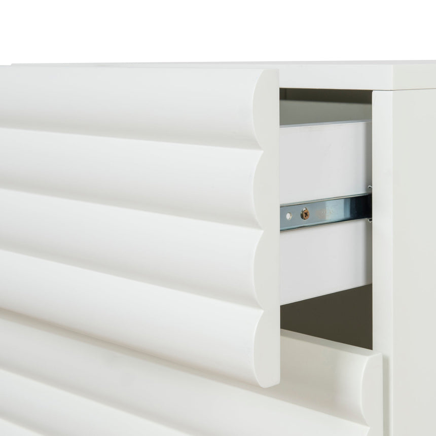 CST10074-KD 48cm Bedside Table - White
