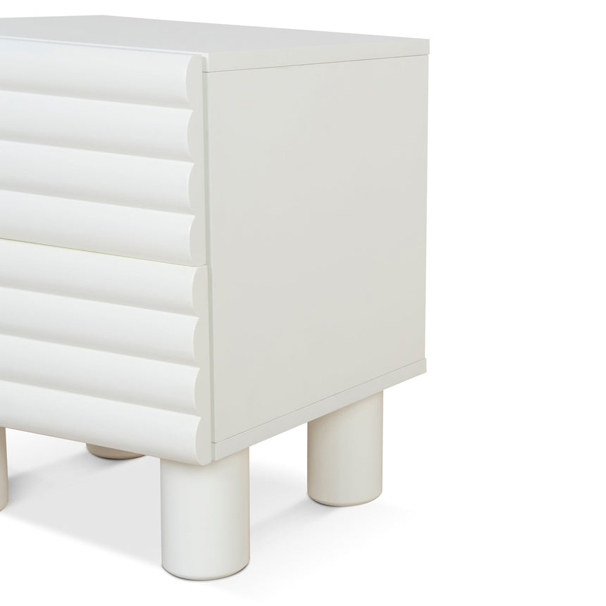 CST10074-KD 48cm Bedside Table - White