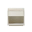 CST10179-DW 50cm Travertine Bedside Table - Ivory Oat