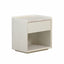 CST10179-DW 50cm Travertine Bedside Table - Ivory Oat
