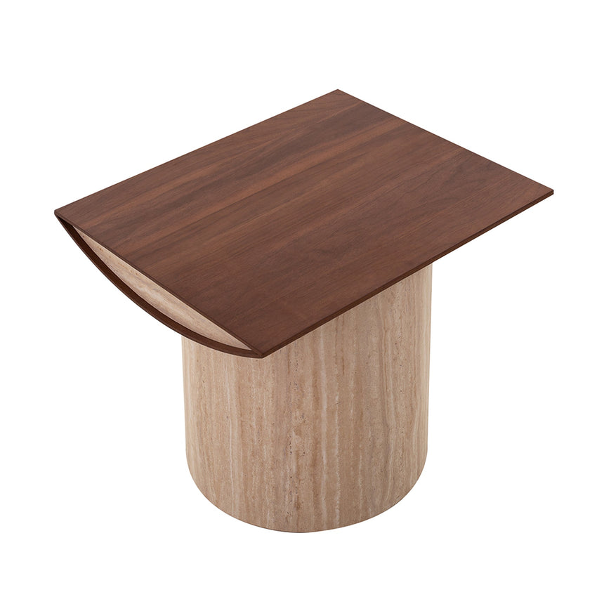 CST8976-CN 50cm Round Side Table - Full White