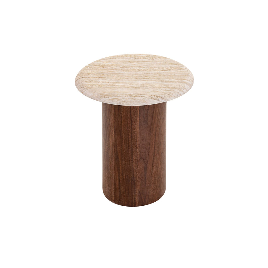 CST8976-CN 50cm Round Side Table - Full White