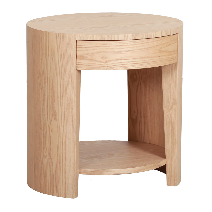 CST8976-CN 50cm Round Side Table - Full White