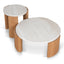 CST10317-NY Nested Marble Coffee Table - Natural