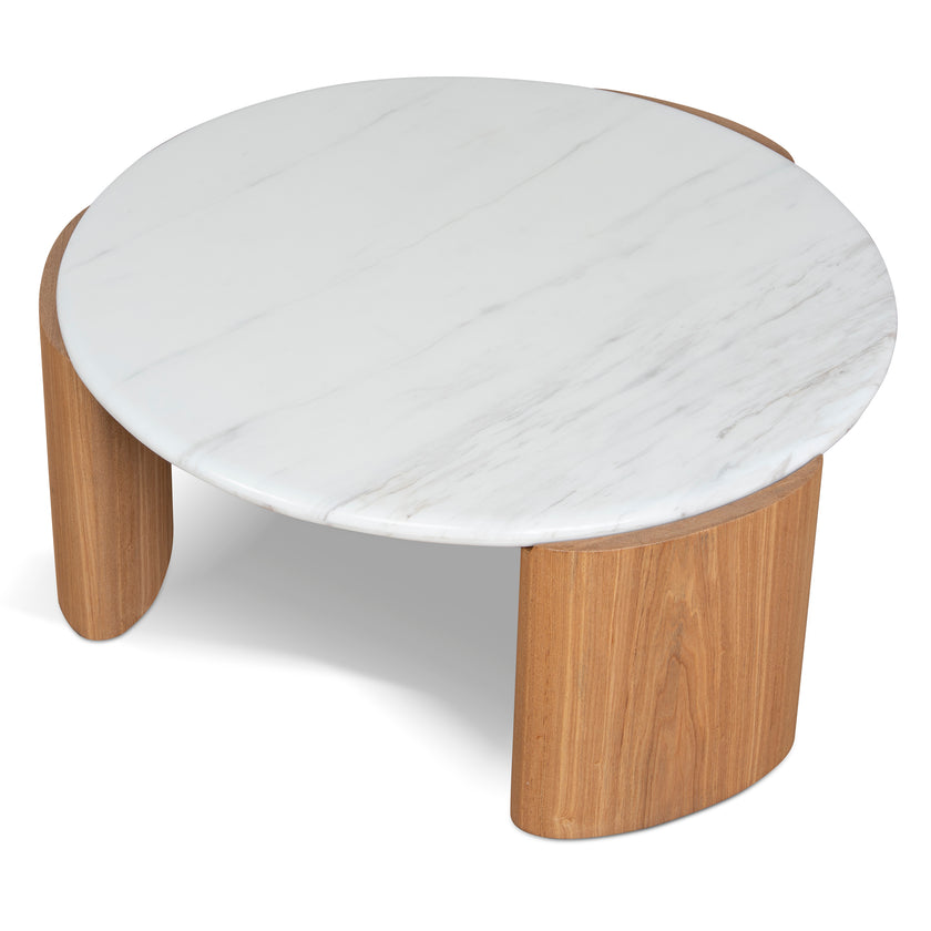 CST10318-NY Nested Carrara Marble Coffee Table - Natural