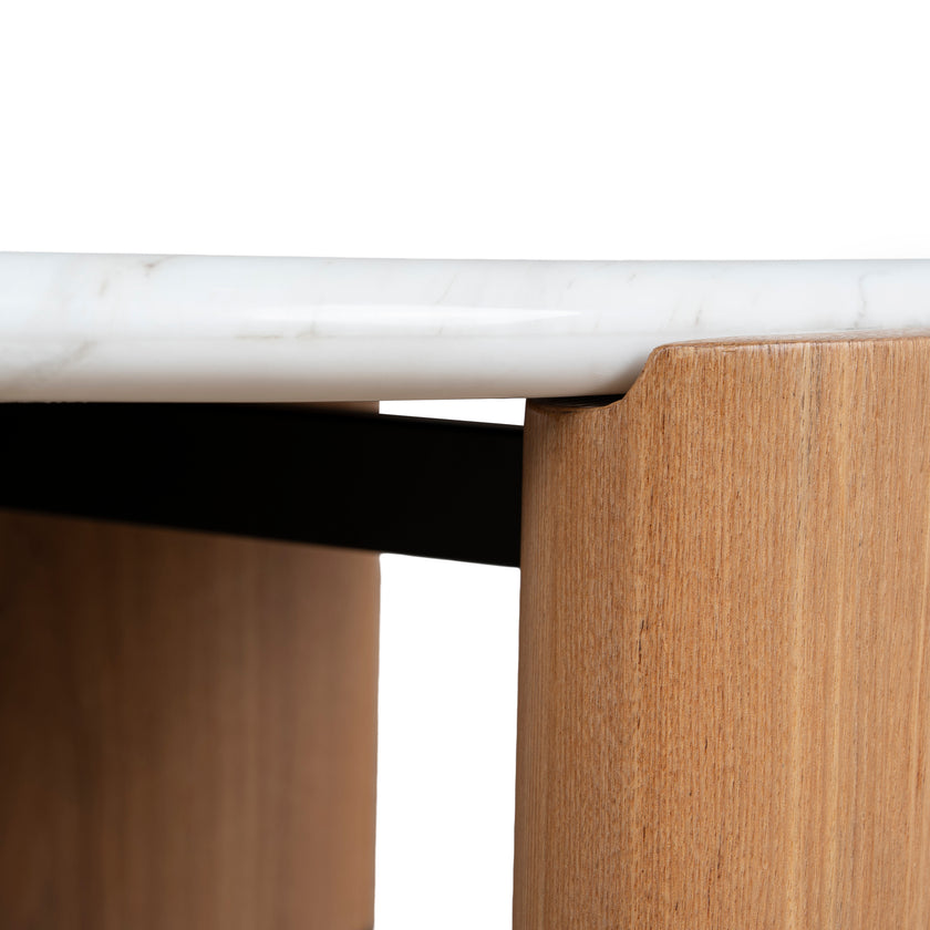 CST10318-NY Nested Carrara Marble Coffee Table - Natural