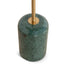 CST10320-NY 45cm Brushed Gold Side Table - Green Crystal
