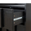 CST10380-KD 50cm Bedside Table - Black