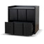 CST10380-KD 50cm Bedside Table - Black