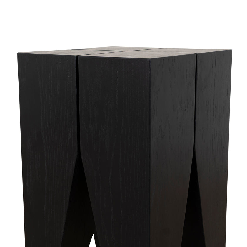 CST10426-NI 27cm Square Side Table - Full Black