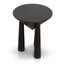 Ex Display - CST10427-NI 45cm Round Side Table - Full Black