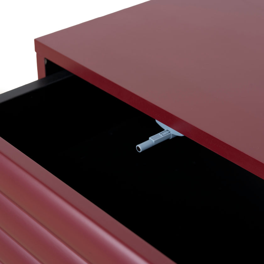 Ex Display - CST10592-KD 48cm Bedside Table - Red