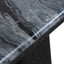 Ex Display - CST10613-MK 40cm Marble Side Table - Black