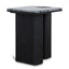 Ex Display - CST10613-MK 40cm Marble Side Table - Black