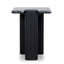 Ex Display - CST10613-MK 40cm Marble Side Table - Black
