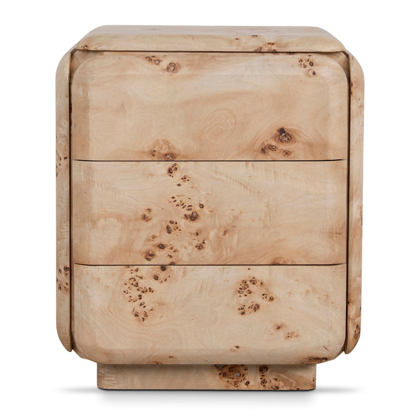 Ex Display - CST10635-MK 51cm Bedside Table - Aspen Burls