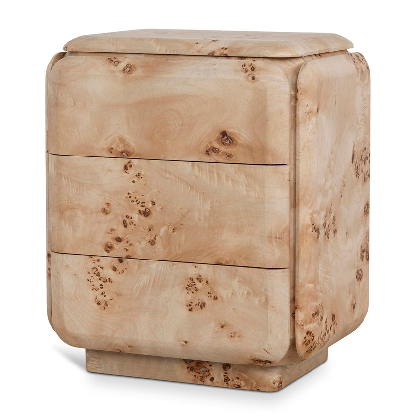 Ex Display - CST10635-MK 51cm Bedside Table - Aspen Burls