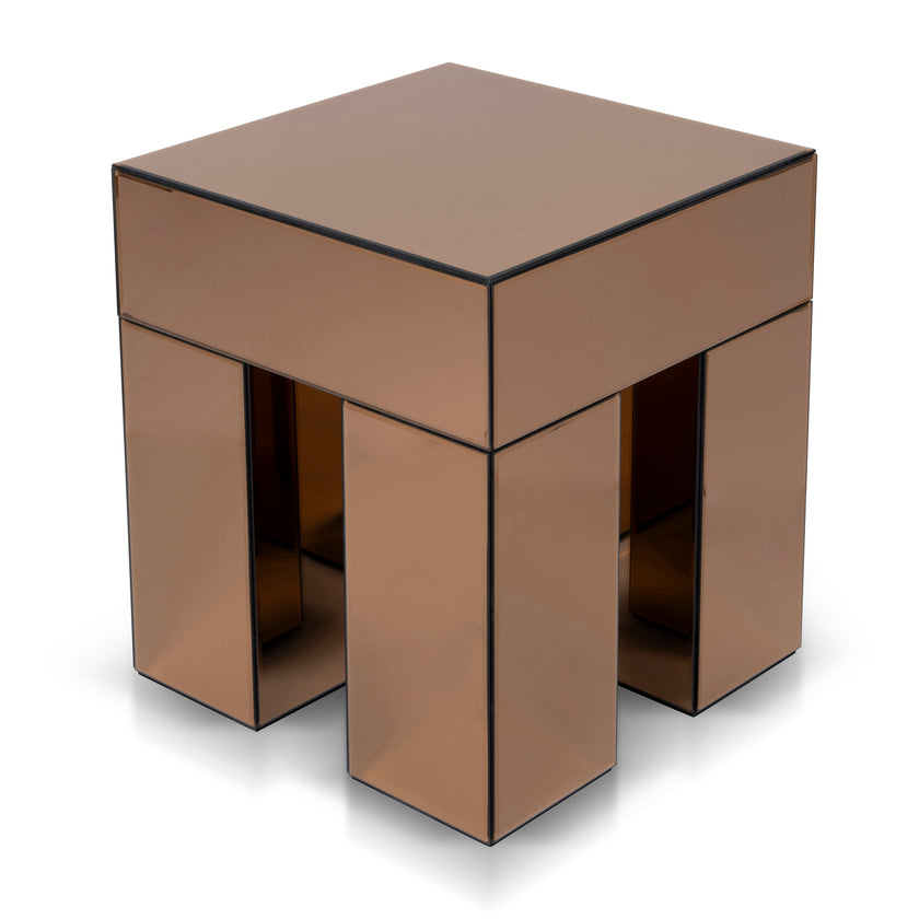 CST10661-MK 45cm Square Bedside Table - Natural