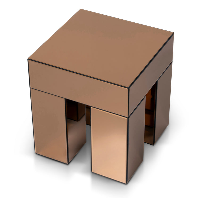 CST10661-MK 45cm Square Bedside Table - Natural