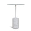 CST10979-NY 45cm Matte White Side Table - Carrara Marble