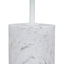 CST10979-NY 45cm Matte White Side Table - Carrara Marble