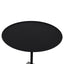 CST10980-NY 45cm Matte Black Side Table - Faceted Granite Marble