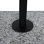 CST10980-NY 45cm Matte Black Side Table - Faceted Granite Marble