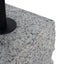 CST10980-NY 45cm Matte Black Side Table - Faceted Granite Marble