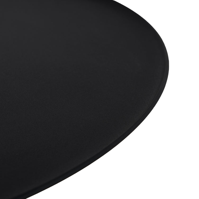 CST10981-NY 45cm Matte Black Side Table - Rosso Levanto Marble