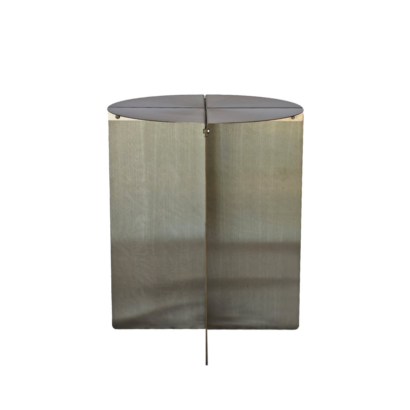 CST12065-BC 38cm Round Side Table - Stainless Steel