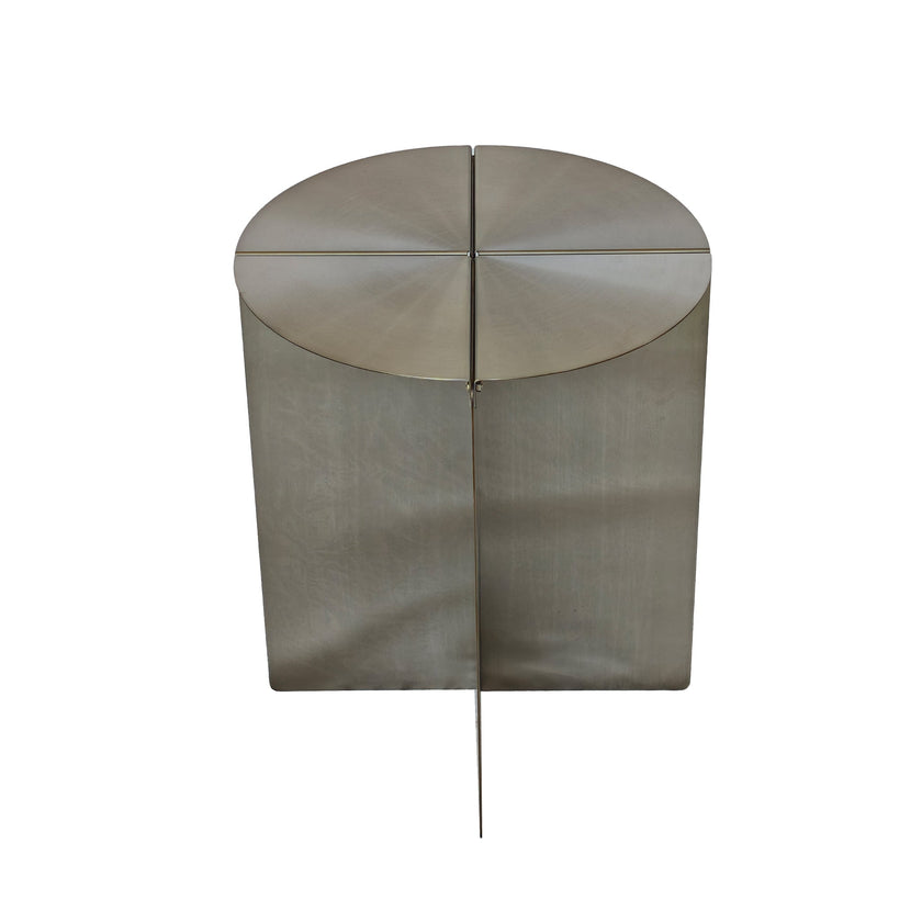 CST12065-BC 38cm Round Side Table - Stainless Steel