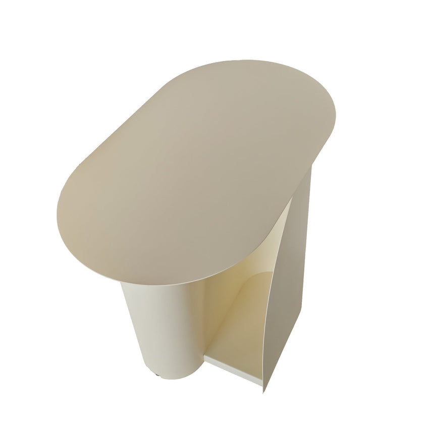 CST12070-BC 50cm Side Table - Ivory White
