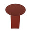 CST12072-BC 38cm Round Side Table - Burgandy Red