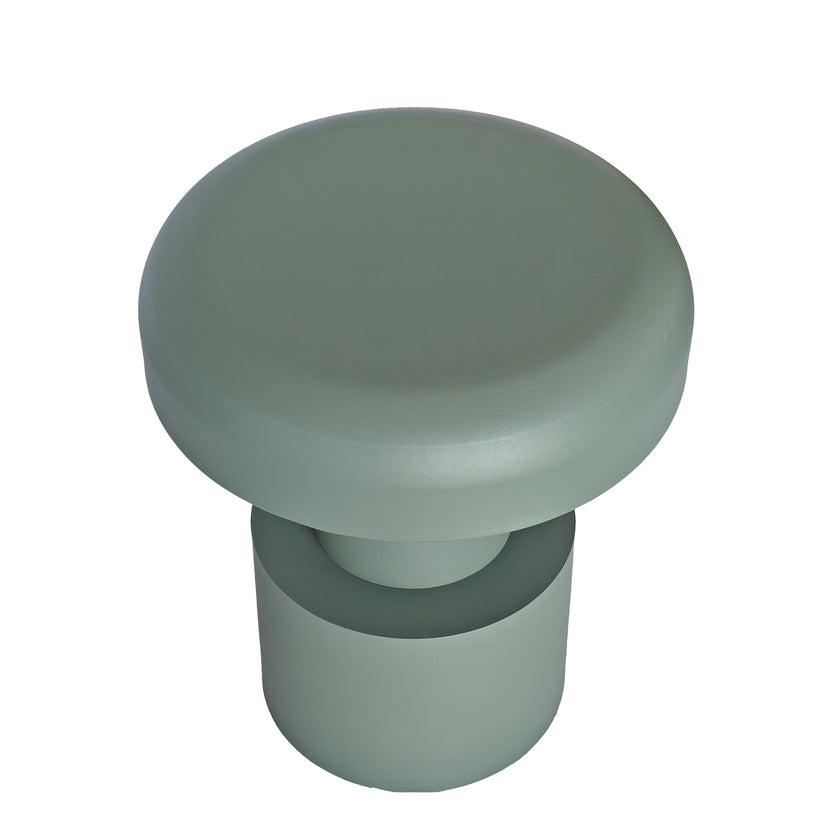 CST12080-BC 40cm Round Side Table - Derbo Sage Green