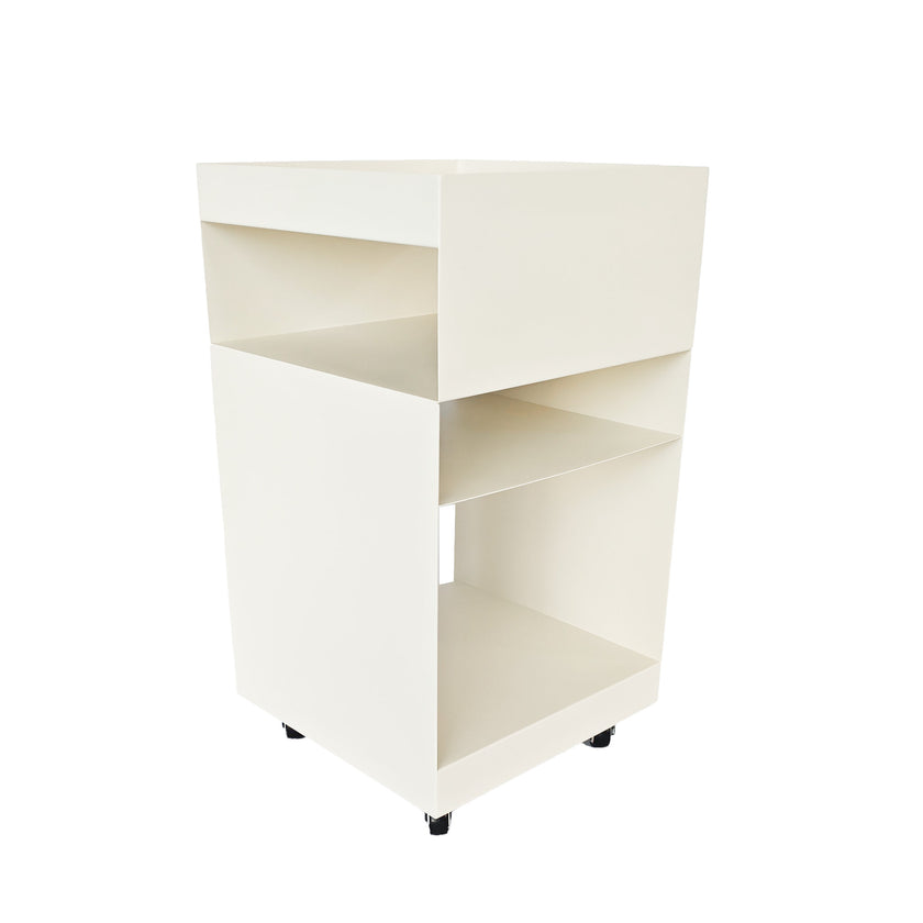 CST12082-BC 35cm Square Side Table - Ivory White