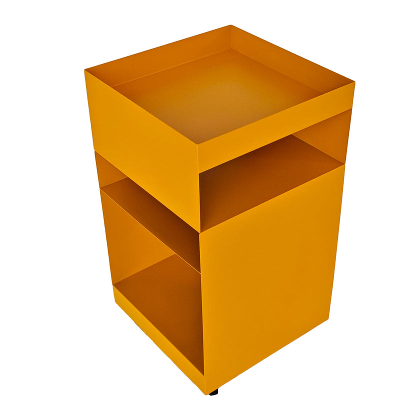 CST12083-BC 35cm Square Side Table - Sandy Mustard