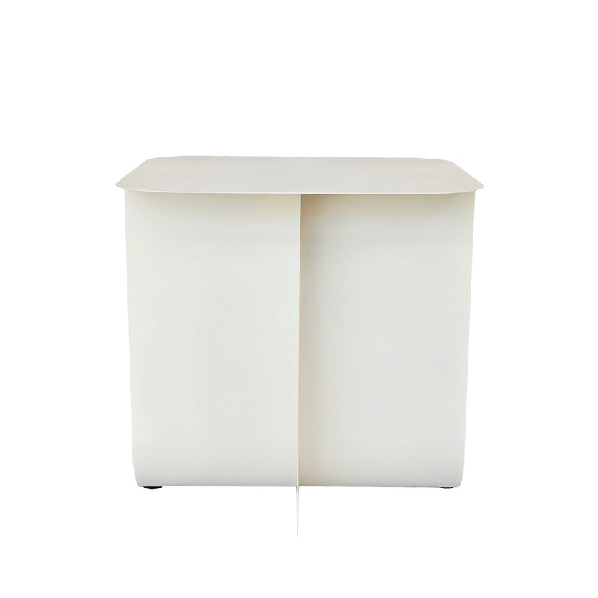 CST12085-BC 45cm Side Table - Ivory White