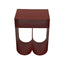 CST12091-BC 35.5cm Side Table - Burgundy Red