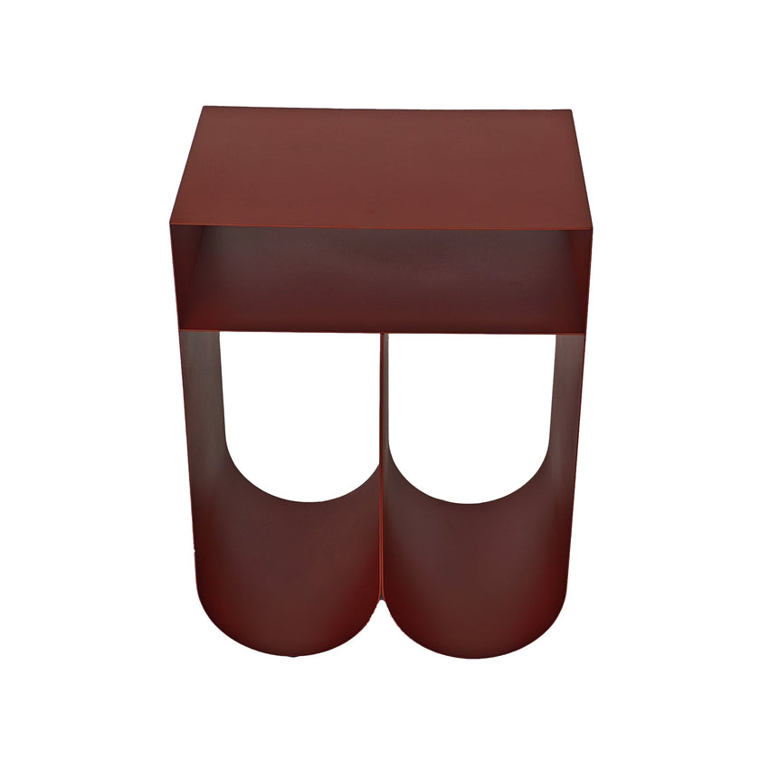 CST12091-BC 35.5cm Side Table - Burgundy Red