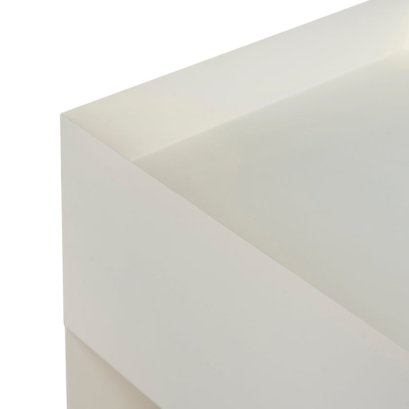 CST12095-BC 60cm Side Table - Ivory White