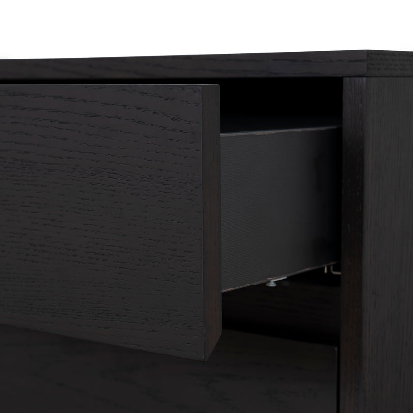 CST12098-BB 55cm Bedside Table - Dark Walnut