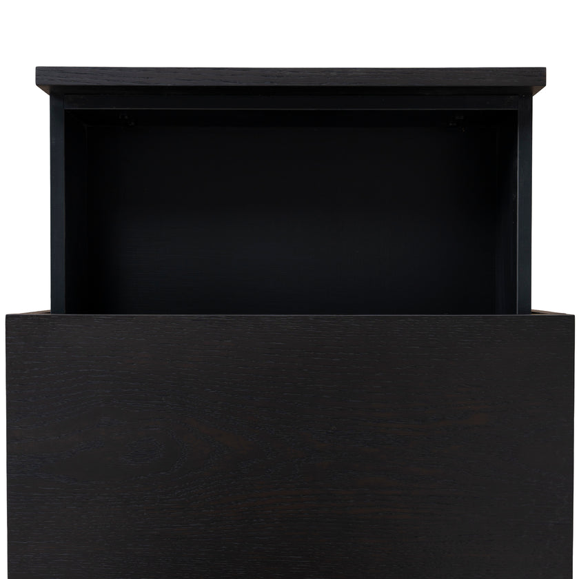 CST12098-BB 55cm Bedside Table - Dark Walnut