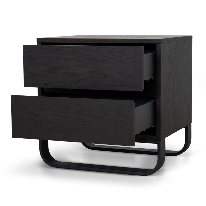 CST12098-BB 55cm Bedside Table - Dark Walnut