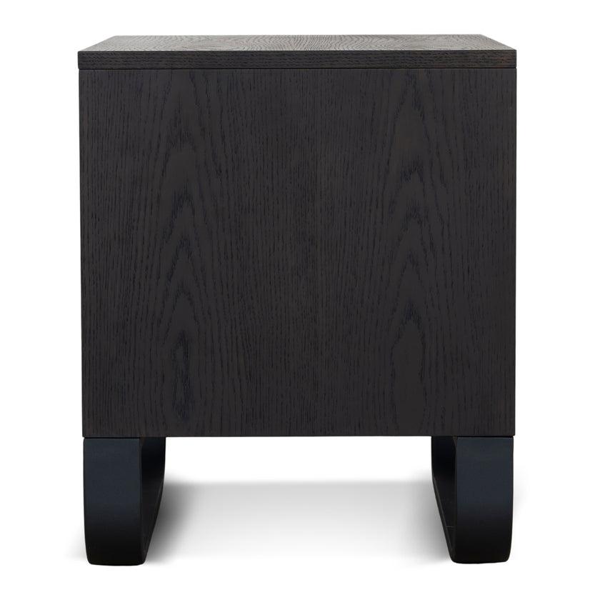 CST12098-BB 55cm Bedside Table - Dark Walnut