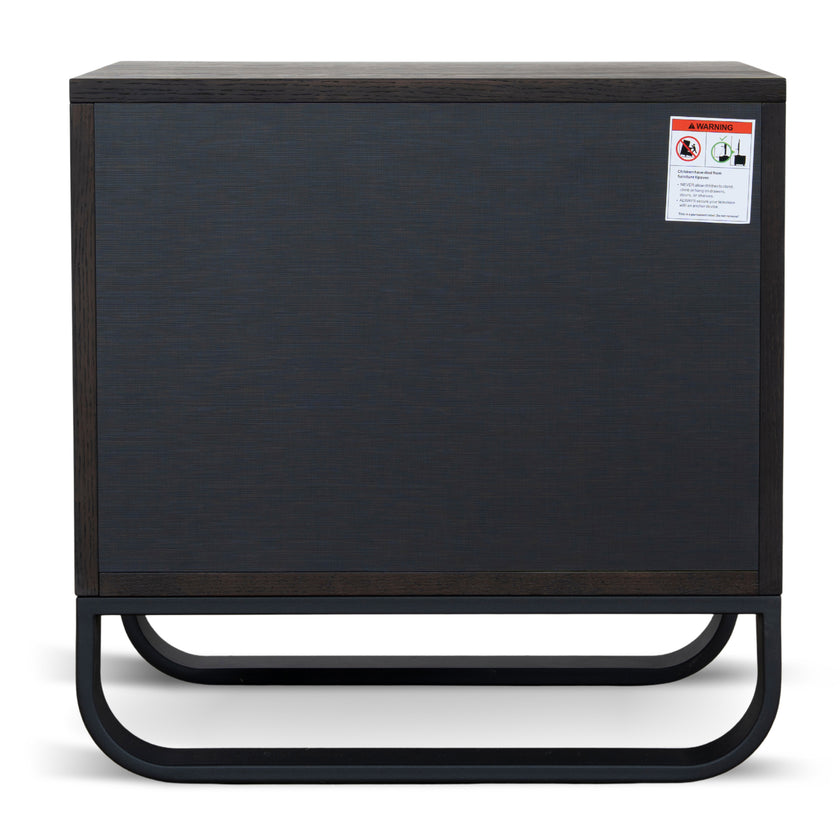 CST12098-BB 55cm Bedside Table - Dark Walnut