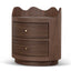 CST12143-DW 51cm Bedside Table - Walnut