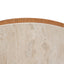 CST12149-NI 50cm Round Travertine Side Table - Natural