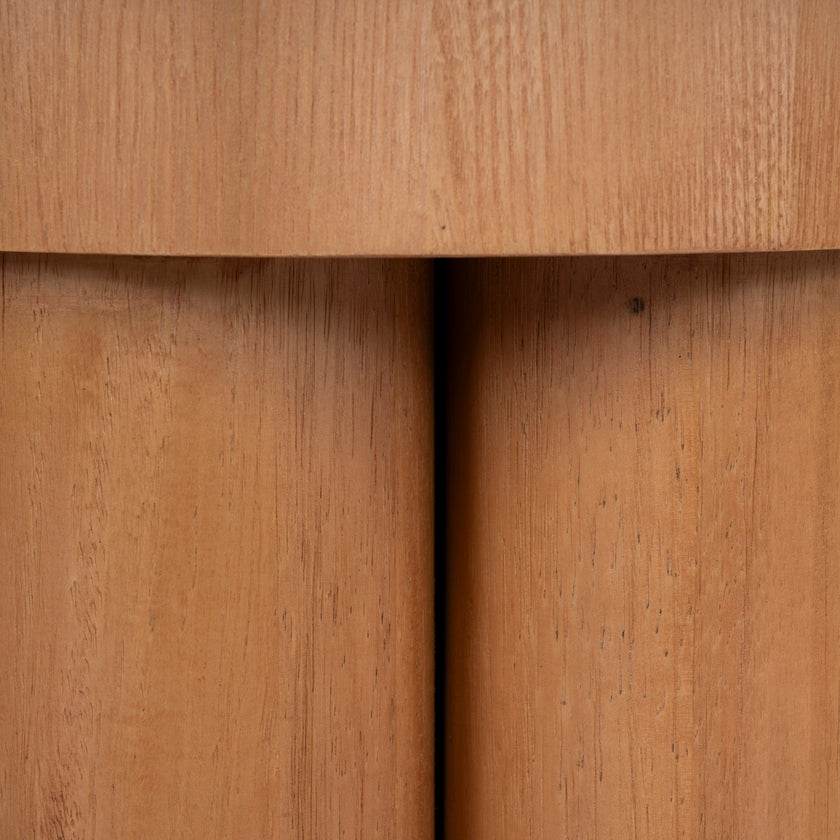 CST12149-NI 50cm Round Travertine Side Table - Natural