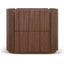 CST12276-CN 60cm Bedside Table - Walnut