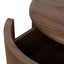 CST12279-CN 46cm Round Bedside Table - Walnut